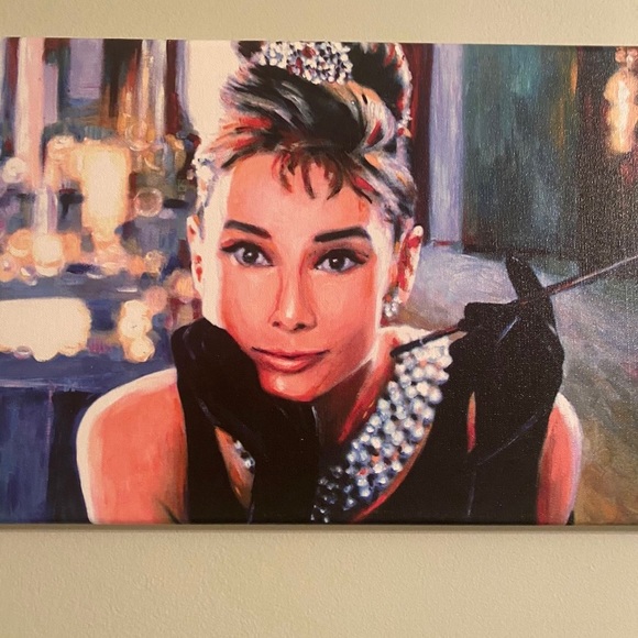 Audrey Hepburn Canvas Painting - Picture 3 of 6